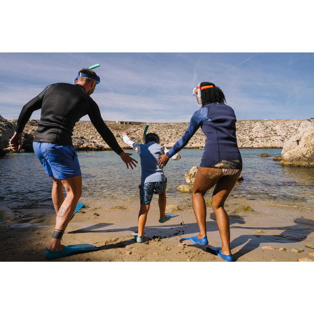 Kids diving fins FF 100 short 6