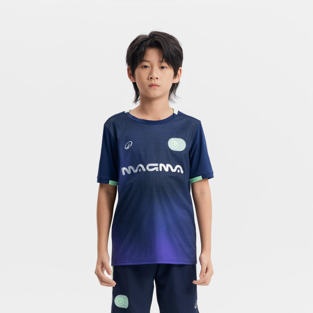 Bluzë Futbolli Mëngë të Shkurtra për Fëmijë Viralto Boreal - Blu Marin / Jeshile 2