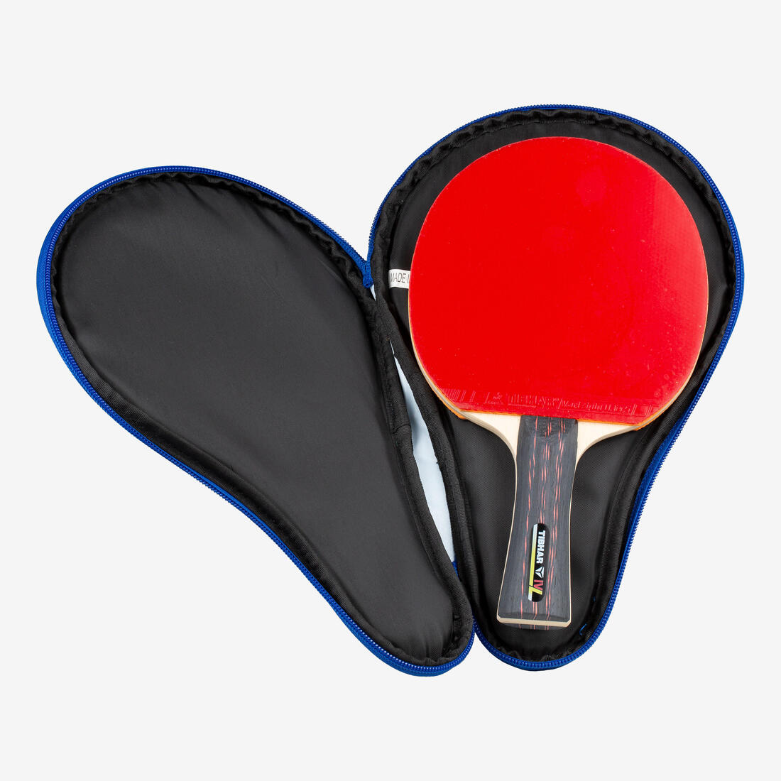 Table Tennis Bat Cover Square - Orange/Blue 3
