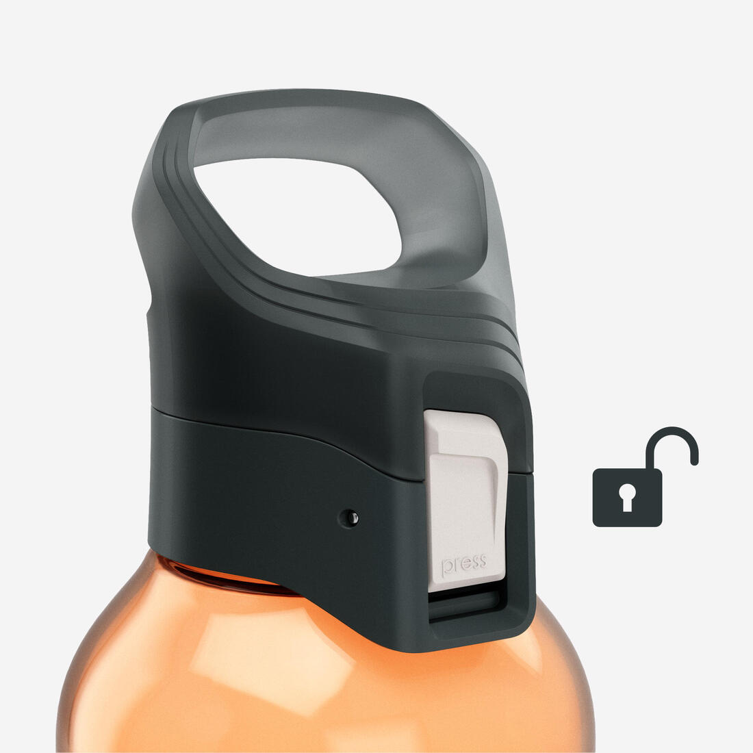 Shishe Ecozen® 500 0.8L me kapak me çlirim të shpejtë për ecje në natyrë - Blu 19