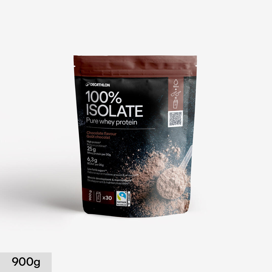 Izolat hirre 100% i pastër, çokollatë, 900g