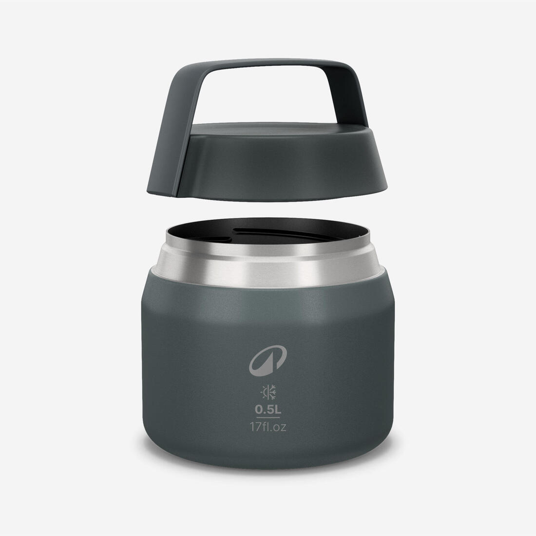 Enë çeliku e izoluar 0.5L për ruajtje ushqimi, për kamping, ecje dhe alpinizëm. 2