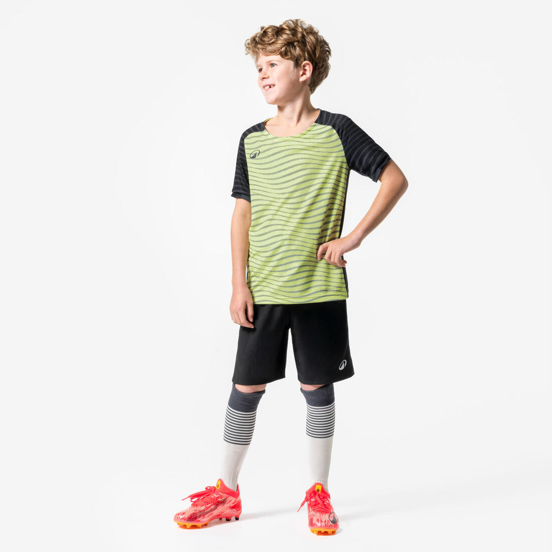 Kids' Short-Sleeved Football Shirt Viralto Jr Block 13