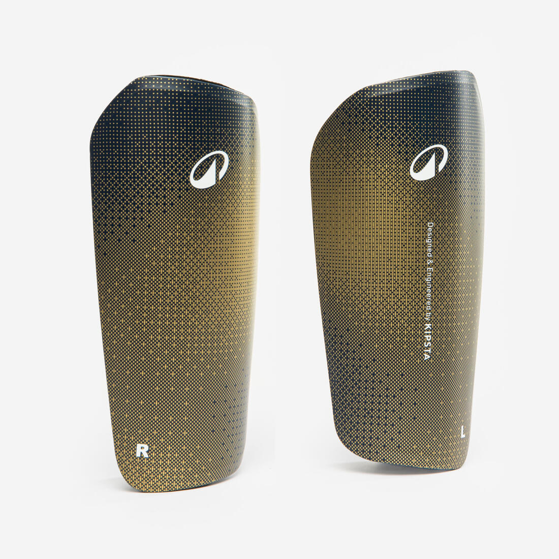 Kids' Football Shin Guards with Support Sleeves F500 4