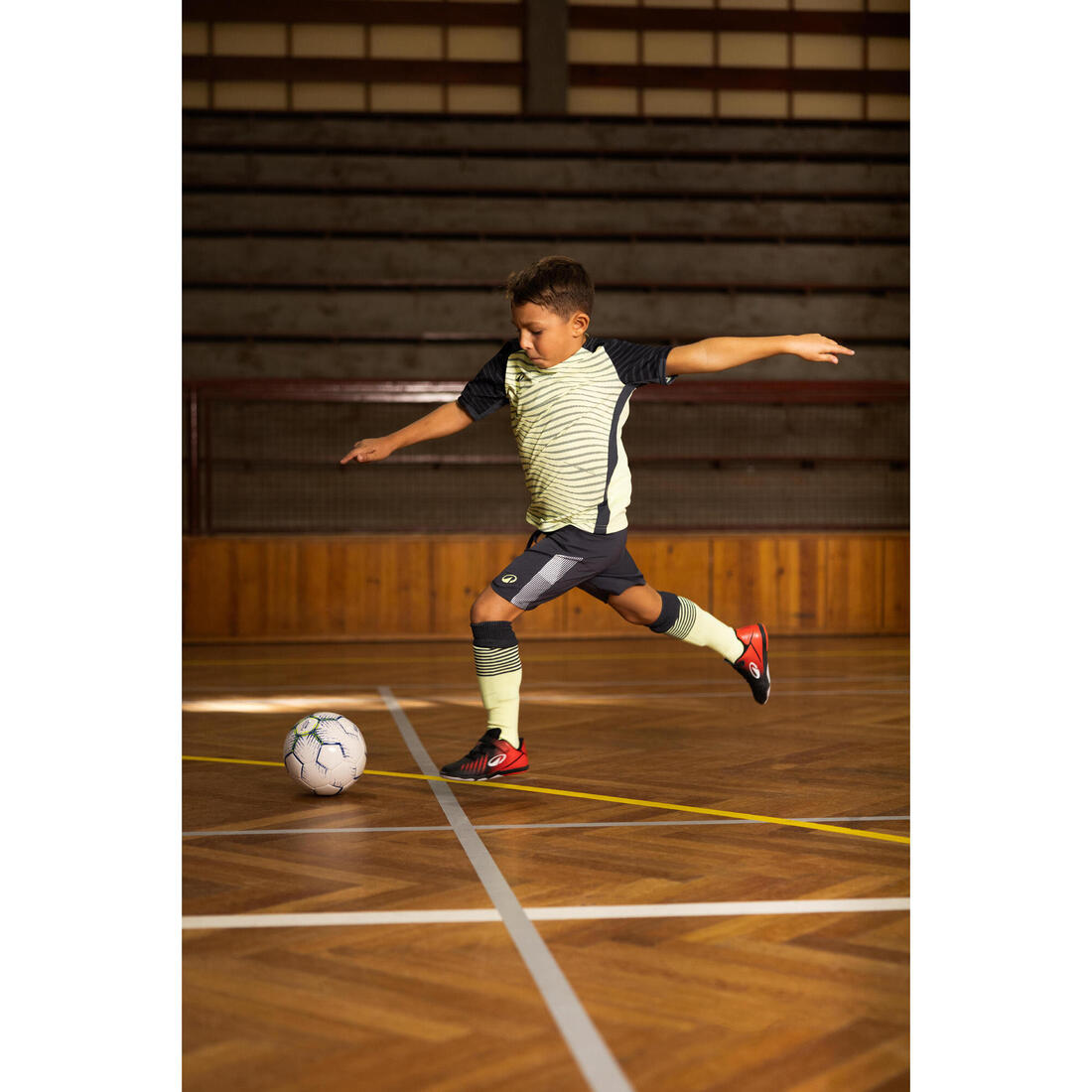 Kids' Short-Sleeved Football Shirt Viralto Jr Block 18