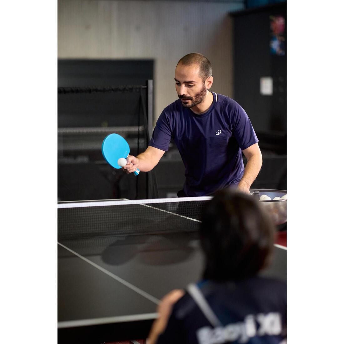 Set me 2 shkopinj TTR 130 Spin 4* ITTF Shkollë/Klub + Topa - Vjollcë/Blu 12