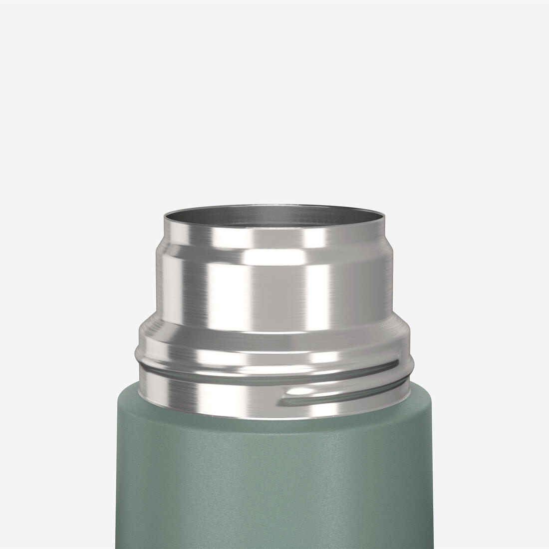 0.7 L stainless steel insulated flask with cup for hiking - Green 7