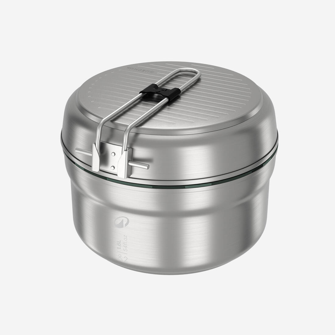 Set gatimi për kamping prej çeliku inox, jo-ngjitës 500 për 2 persona - 15 copë 3