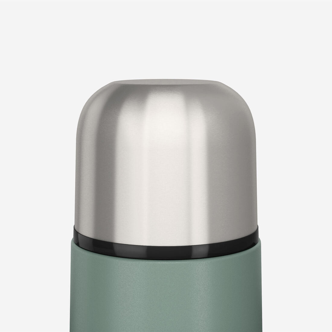 0.7 L stainless steel insulated flask with cup for hiking - Green 5