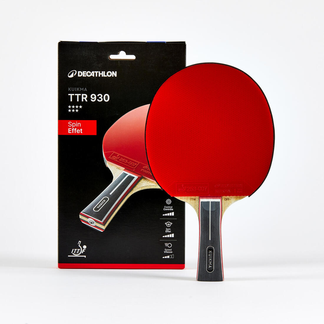 Table Tennis ITTF Club Bat TTR 930 Spin H-Carbon 7*