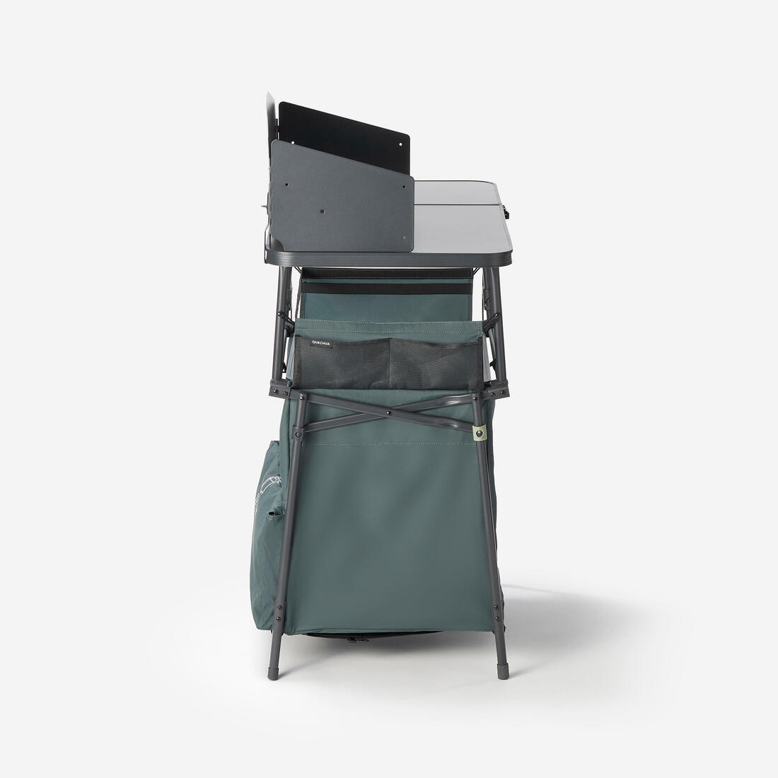 Camping kitchen unit L, foldable and with a wind shield 8