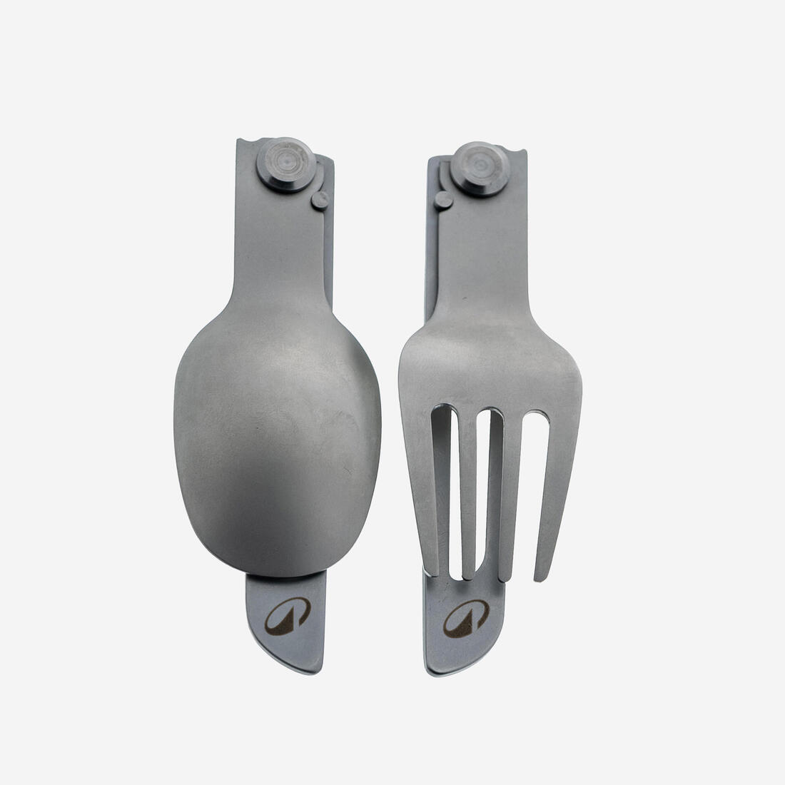 Pako me 2 sete takëmesh të palosshme 900, pirun + lugë, çelik inox për kamping 2