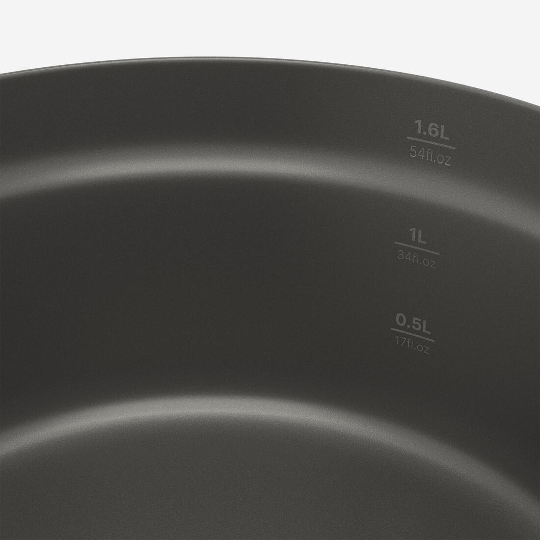 Set gatimi për kamping prej çeliku inox, jo-ngjitës 500 për 2 persona - 15 copë 4