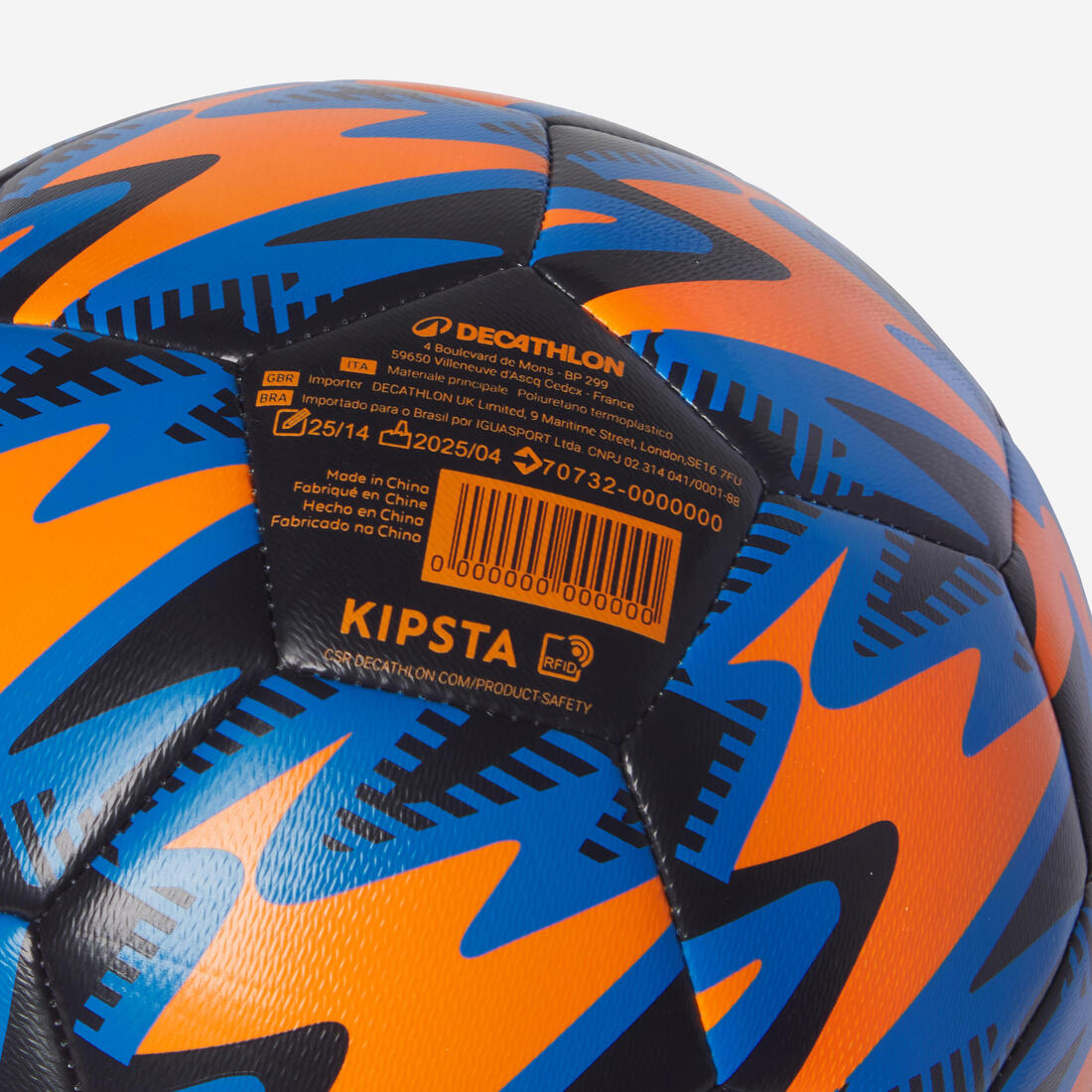 Top Futbolli me Dritë Mësimi Madhësia 4 - Blu/Jeshile/Vjollcë 4