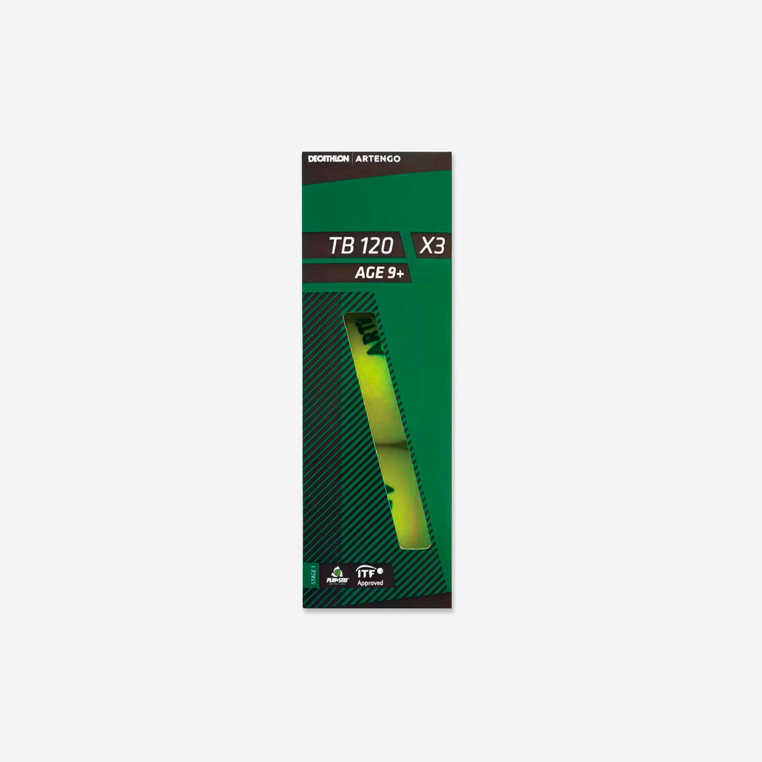 Top tenisi TB120*3 - Jeshile