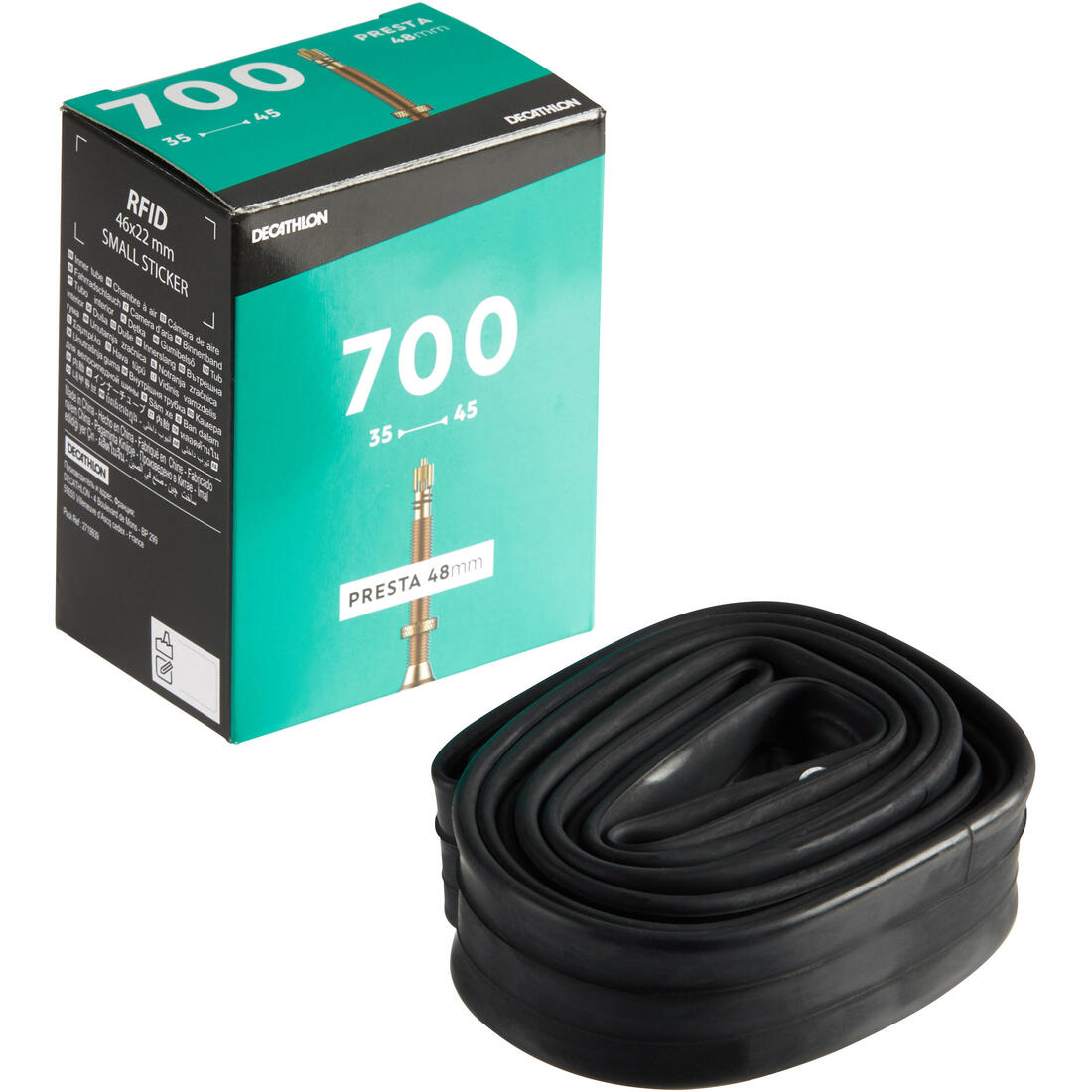 Tub i brendshëm 700x35/45 me valvul Presta 48 mm 3