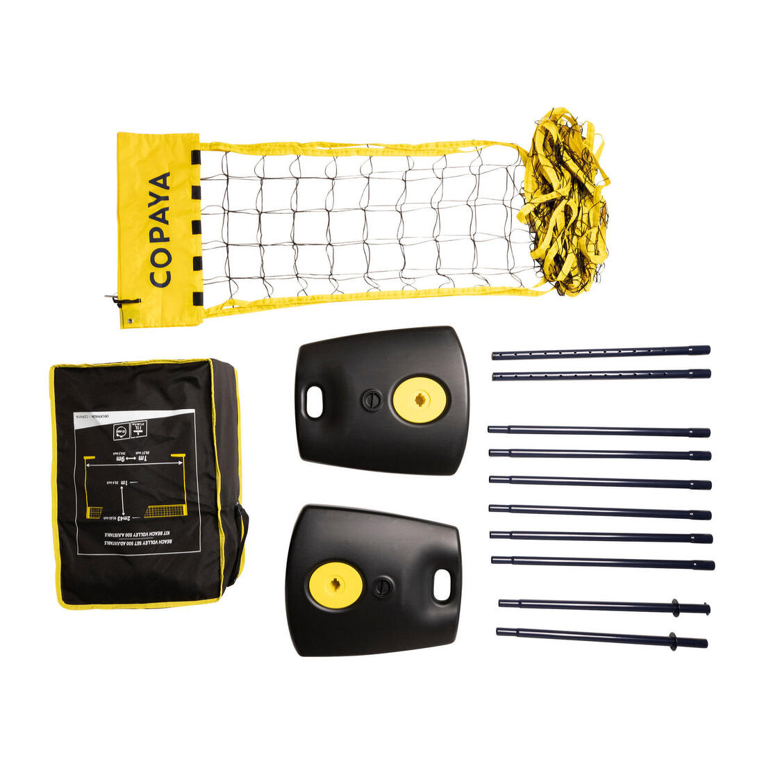 Set për volejboll plazhi me gjatësi të rregullueshme, BV500 4