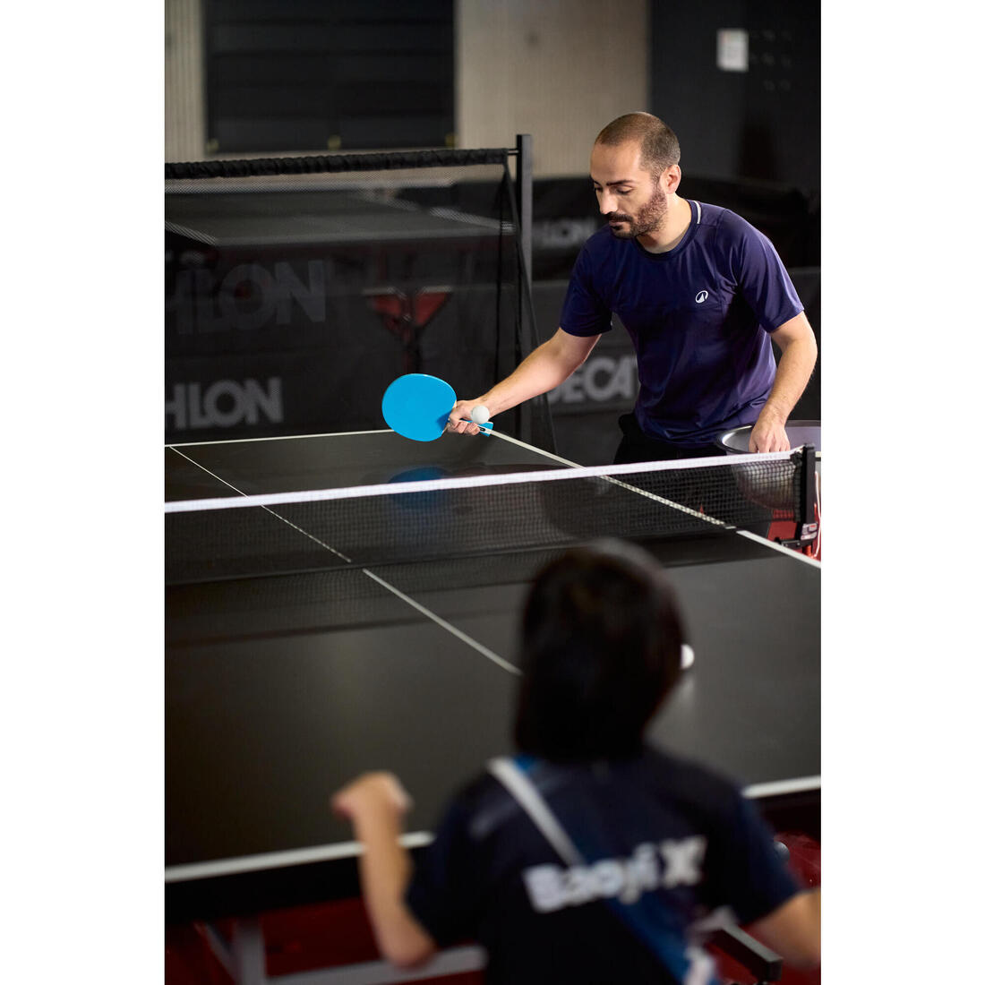 Set me 2 shkopinj TTR 130 Spin 4* ITTF Shkollë/Klub + Topa - Vjollcë/Blu 13
