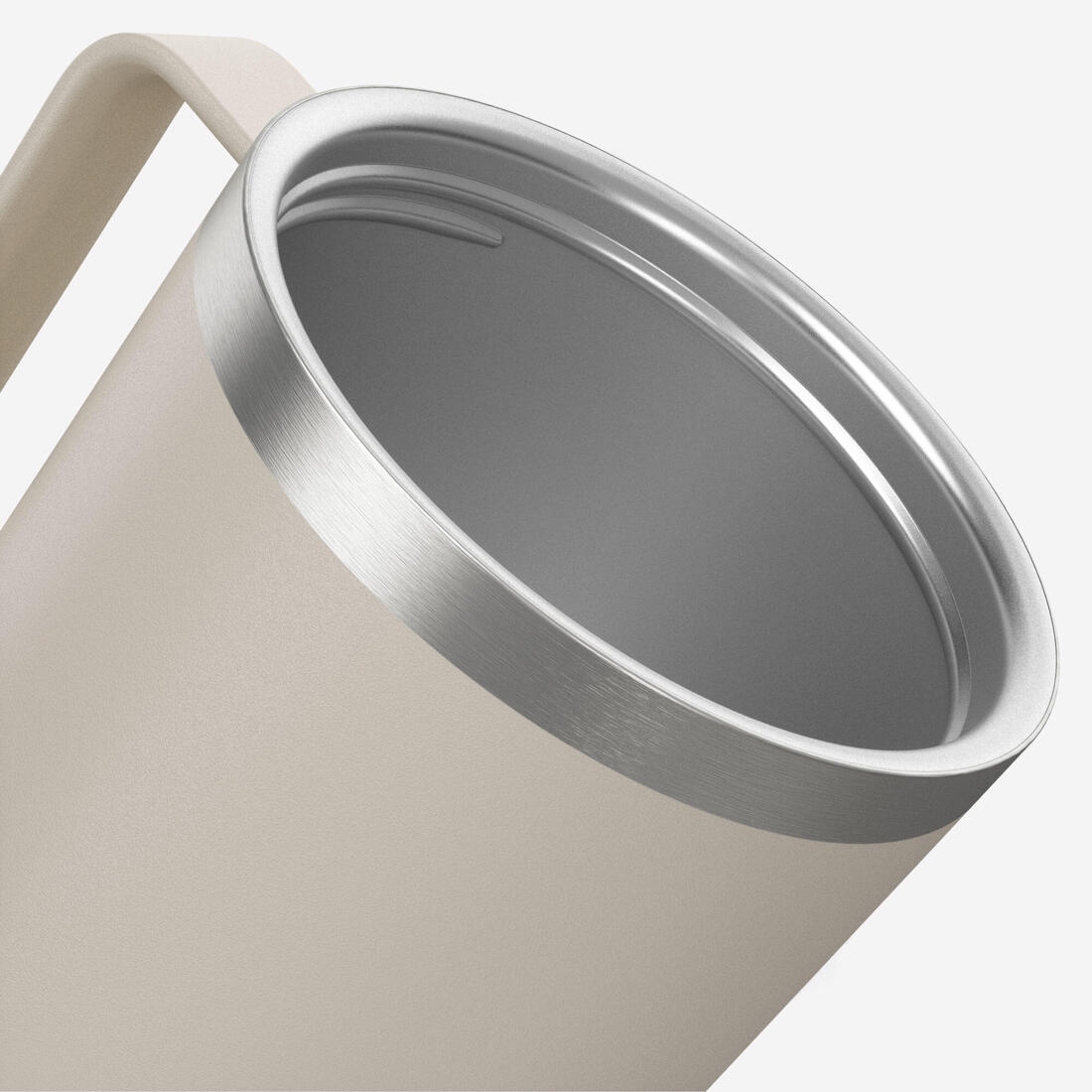 Gotë çeliku inox 0.5 L 900, për kamping, ecje në natyrë/ecje malore - bezhë 4