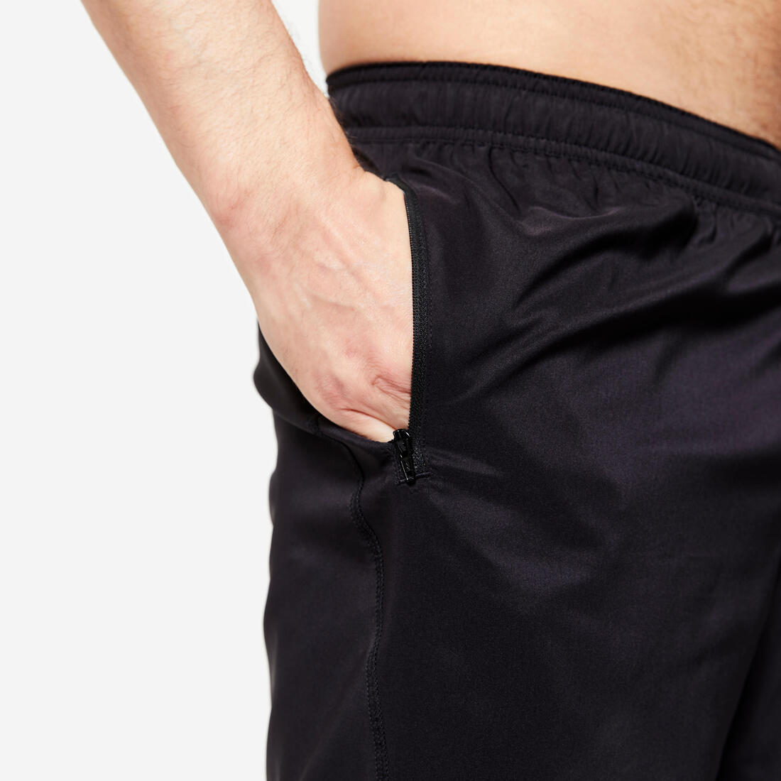 Shortse fitnesi për meshkuj që marrin frymë me xhepa me zipe Kaki 32