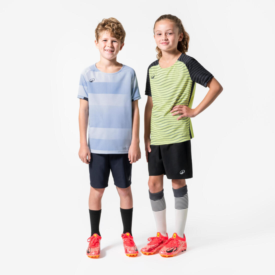 Kids' Short-Sleeved Football Shirt Viralto Jr Block 15