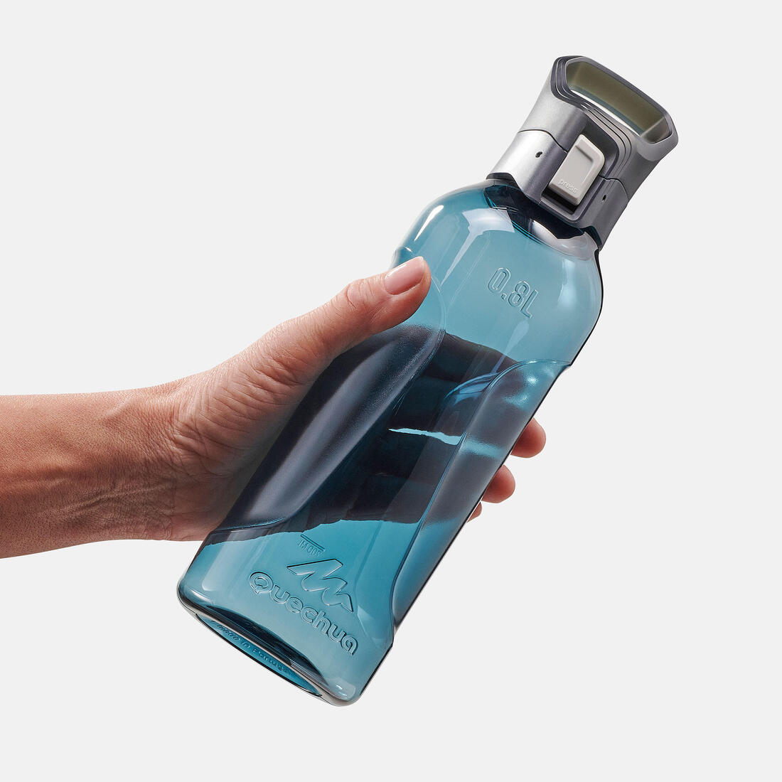 Shishe Ecozen® 500 0.8L me kapak me çlirim të shpejtë për ecje në natyrë - Blu 30