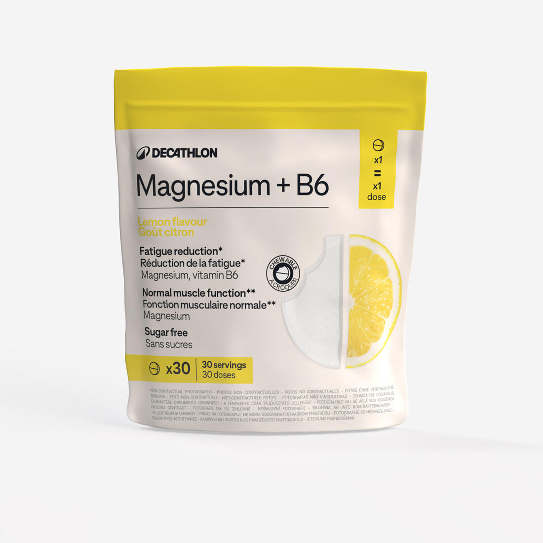 Magnezium+B6 me aromë natyrale limoni pa sheqer, 30 tableta
