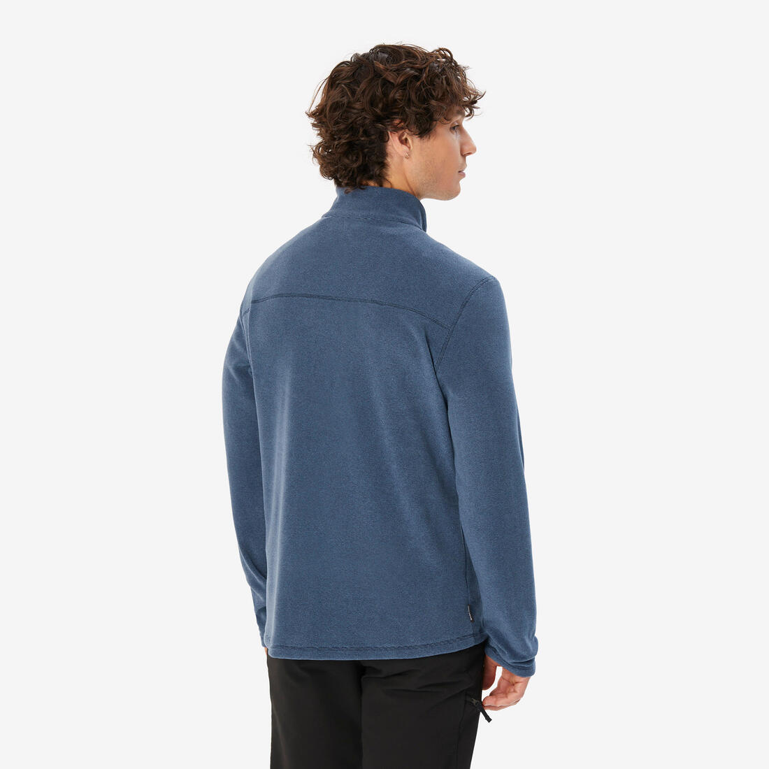 Men’s Mountain Hiking Fleece MH100 Half Zip - Blue 3