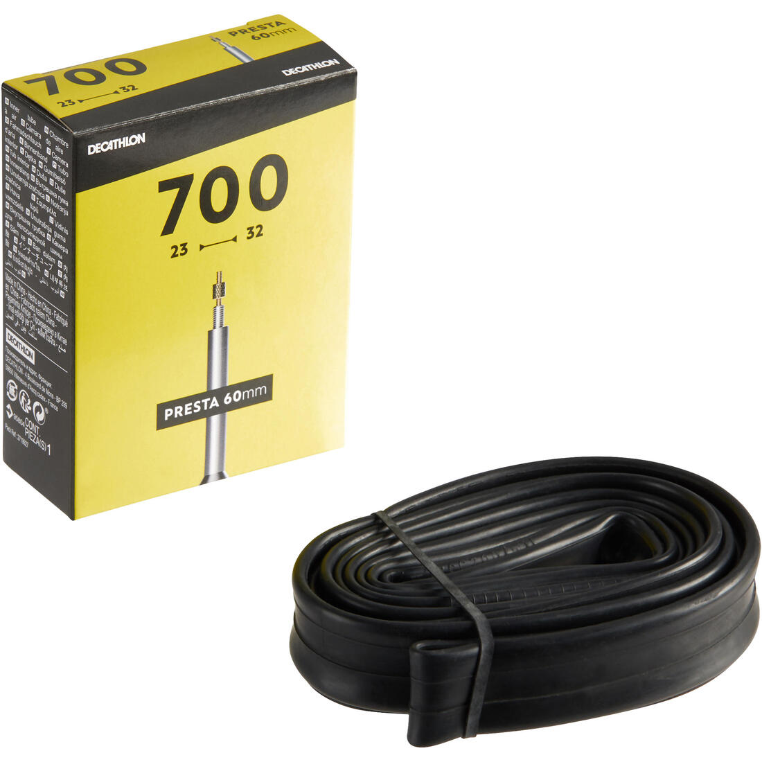 Tub i brendshëm 60 mm me valvul presta 700x23/32 4
