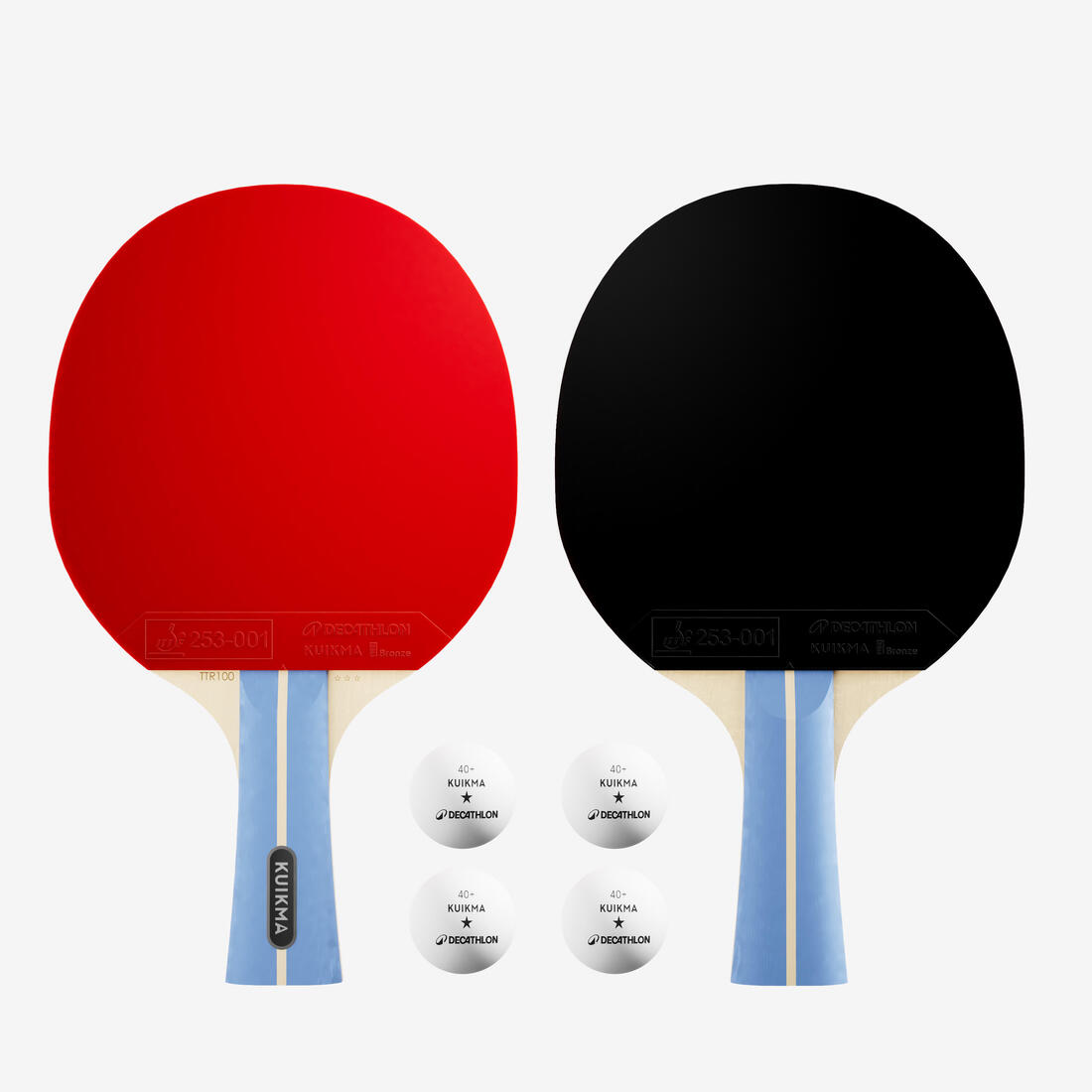 Set me 2 shkopinj TTR 100 të gjithanshëm ITTF Shkollë + topa 2