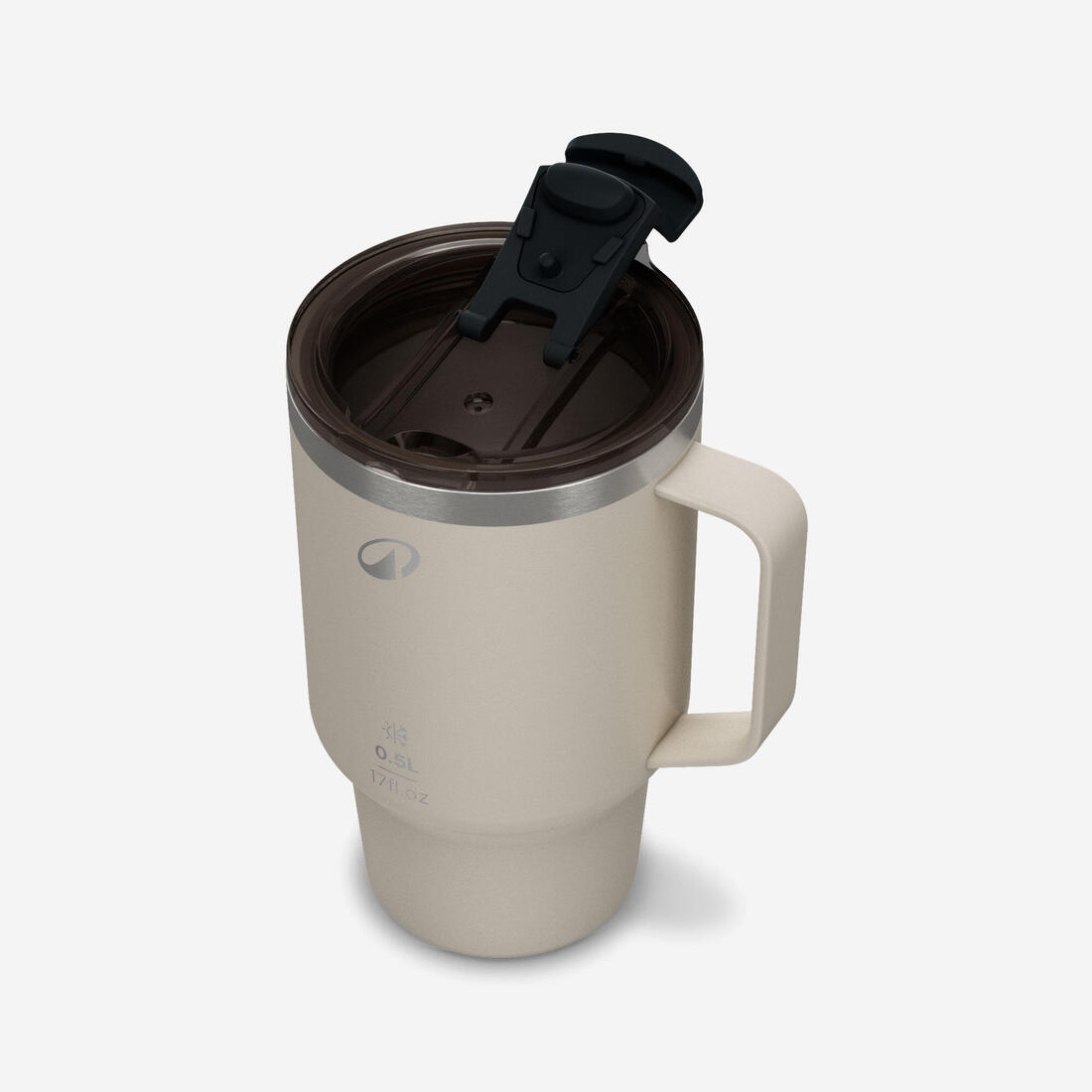 Gotë çeliku inox 0.5 L 900, për kamping, ecje në natyrë/ecje malore - bezhë 5