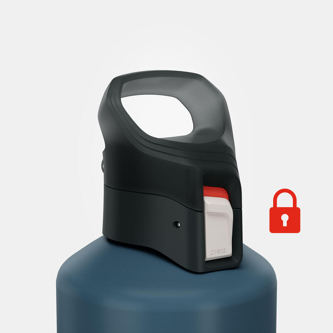 Shishe alumini 1.5L me kapak që hapet shpejt për ecje në natyrë - Blu 7