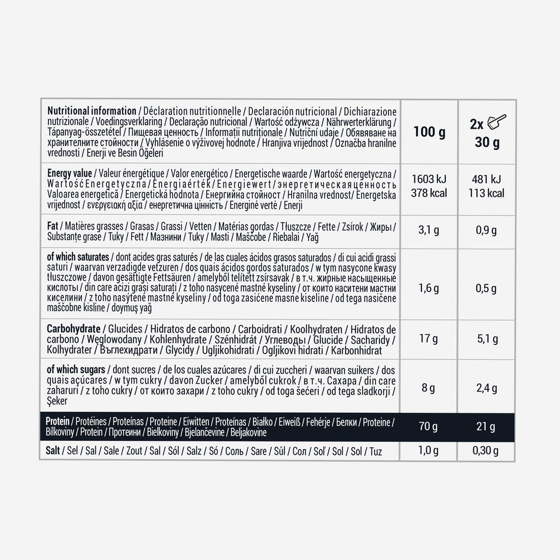 PROTEINË HIRRE ME ÇOKOLLATË 30 g 2