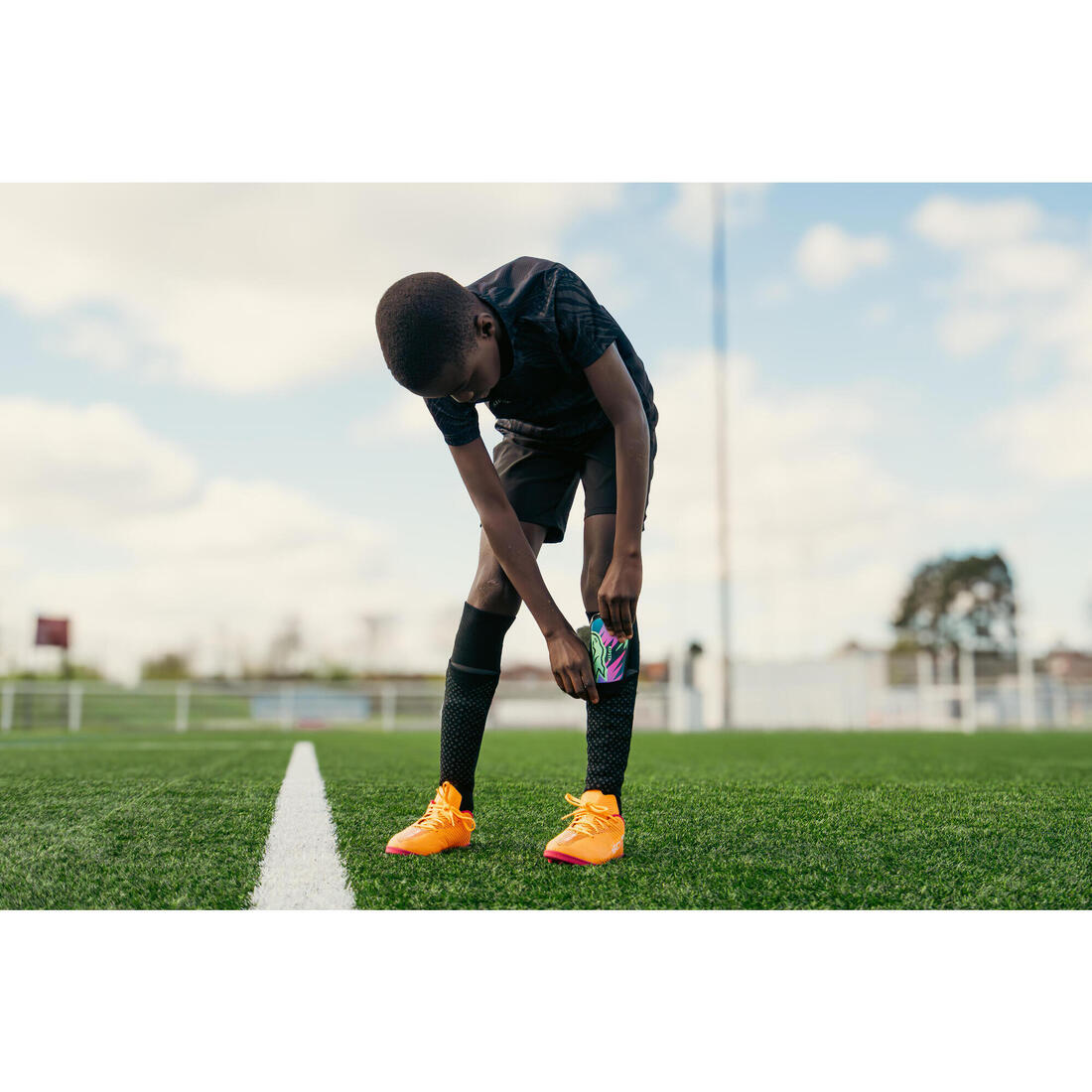 Kids' Football Socks Easy Pocket 25