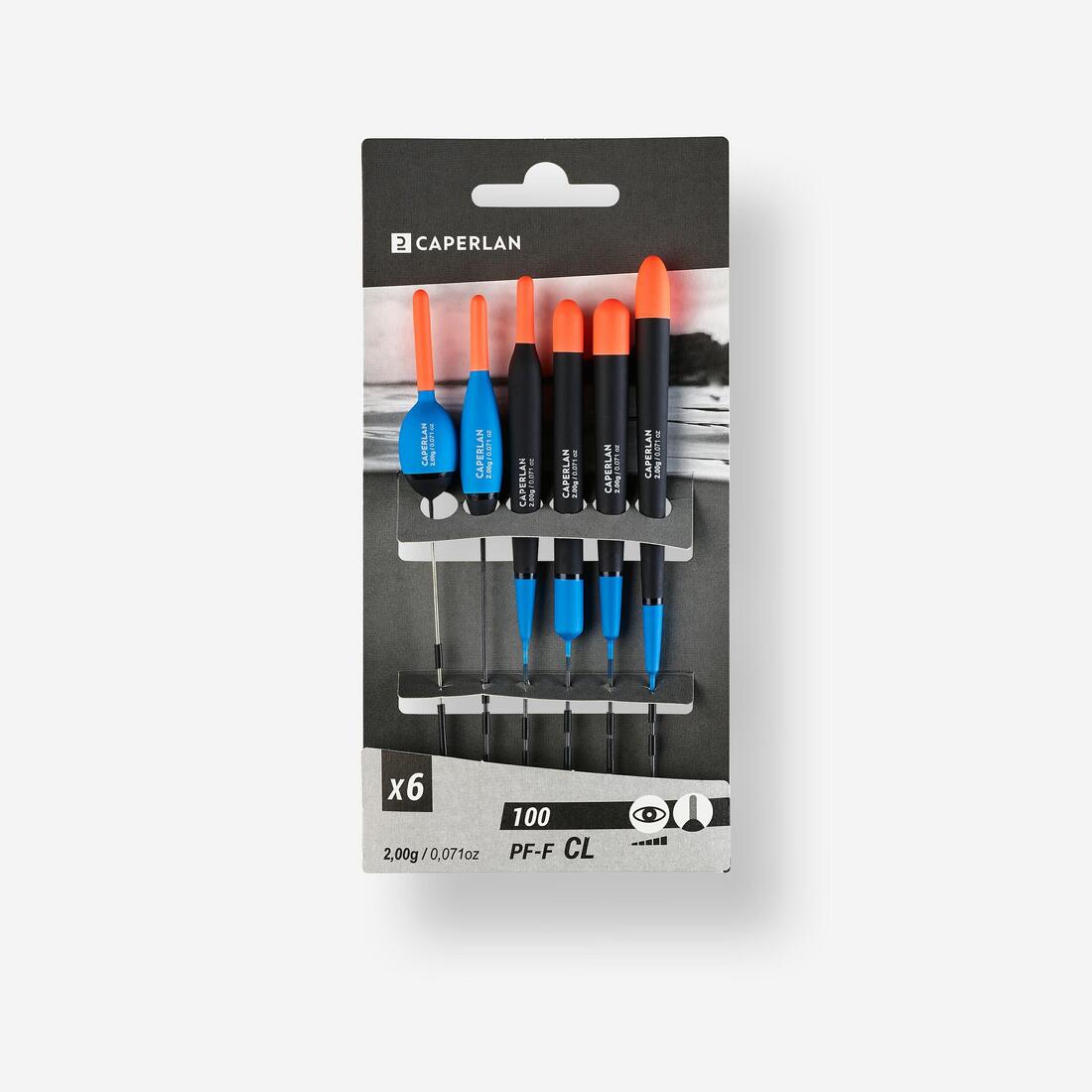 SET ME 6 PLUSKUES PËR PESHKIM F100 CL 2 g