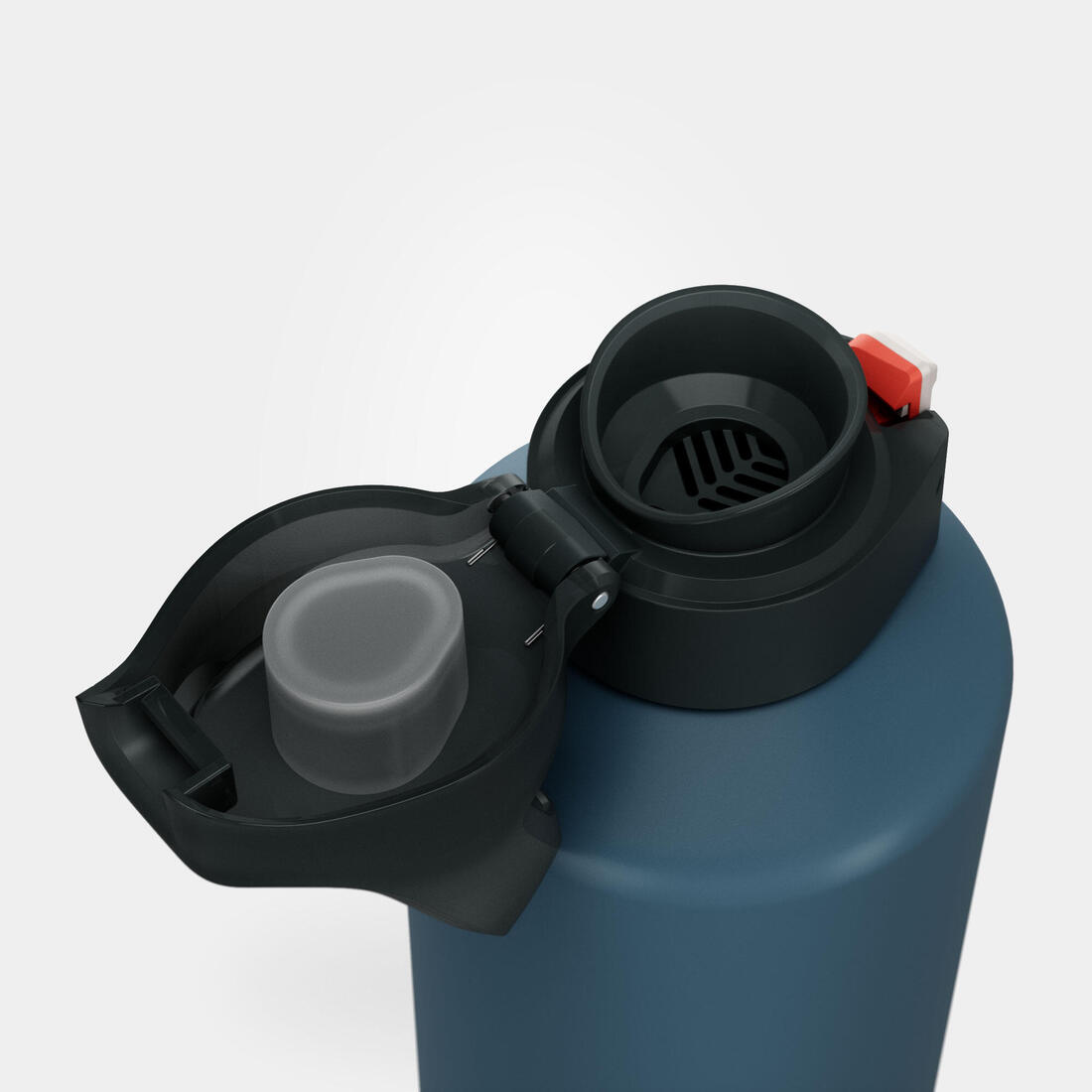 Shishe alumini 1.5L me kapak që hapet shpejt për ecje në natyrë - Blu 16