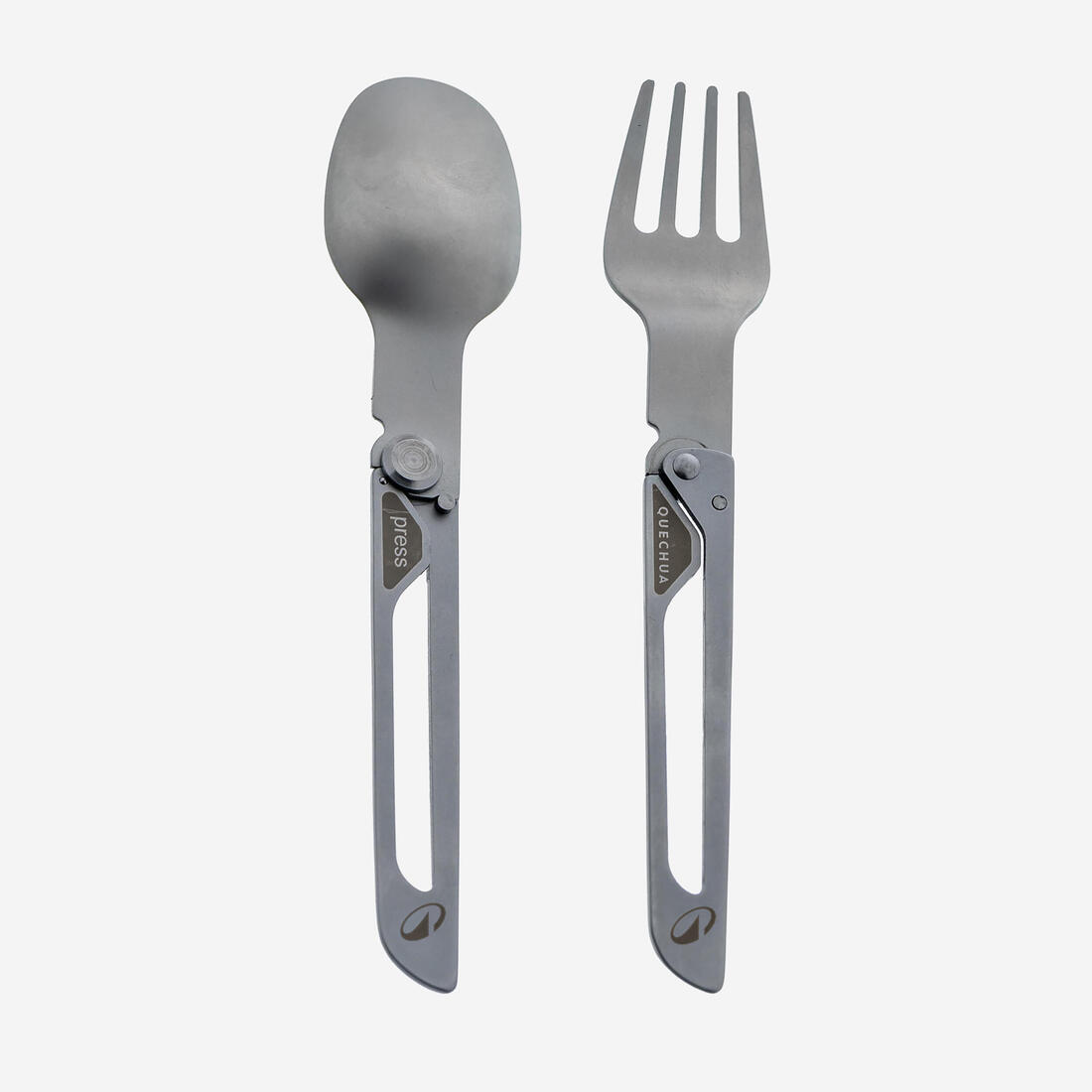 Pako me 2 sete takëmesh të palosshme 900, pirun + lugë, çelik inox për kamping