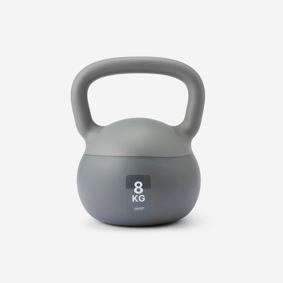 Kettlebell i butë për shtëpi, 8 kg - Gri