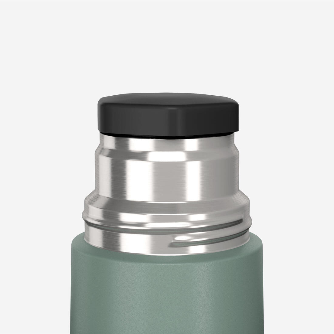 0.7 L stainless steel insulated flask with cup for hiking - Green 6