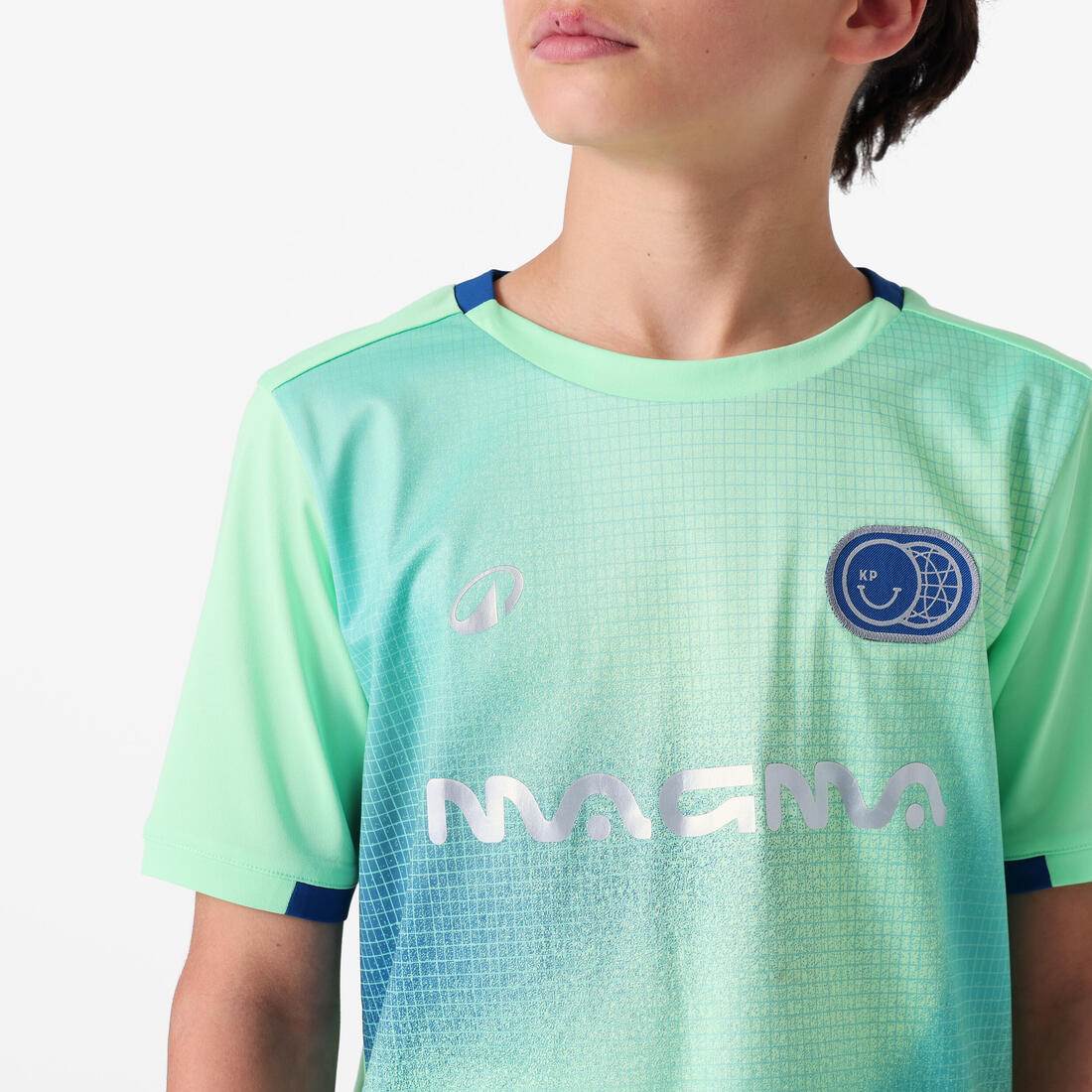 Bluzë Futbolli Mëngë të Shkurtra për Fëmijë Viralto Boreal - Blu Marin / Jeshile 10