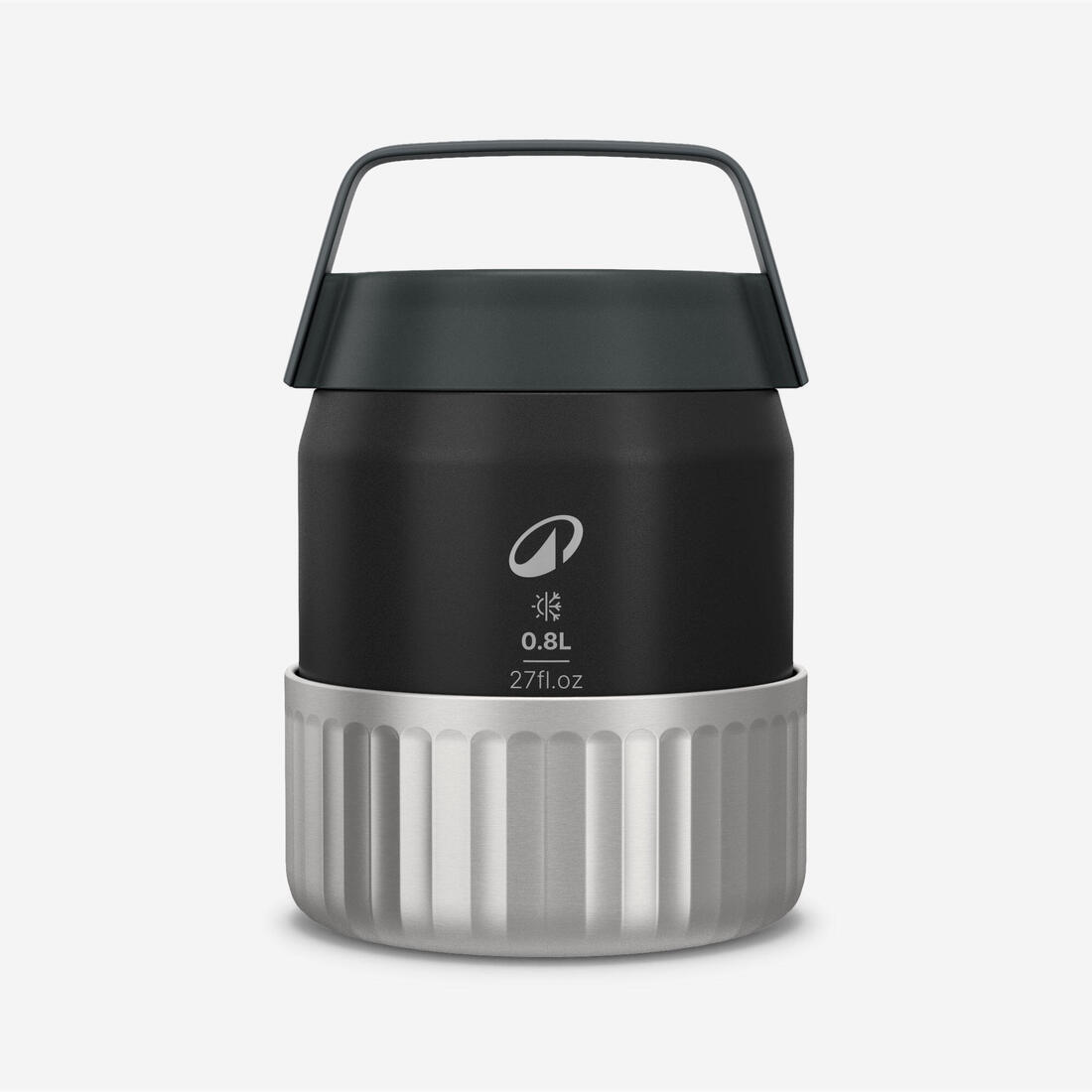 Enë çeliku e izoluar 0.8L për ruajtje ushqimi, për kamping, ecje dhe alpinizëm.