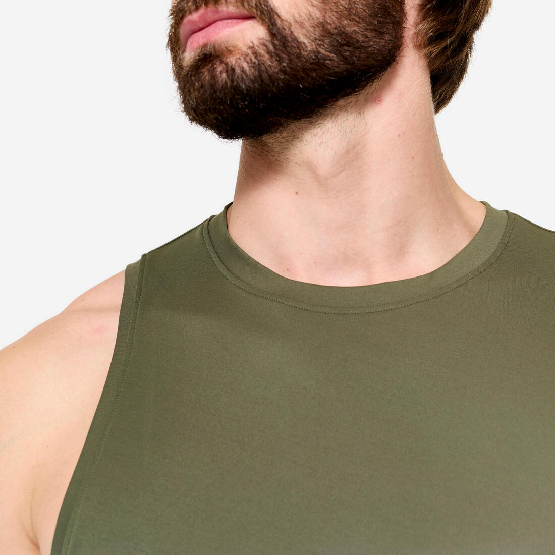 Bluzë pa mëngë të frymëmarrjes për fitnes për meshkuj - E zezë 3