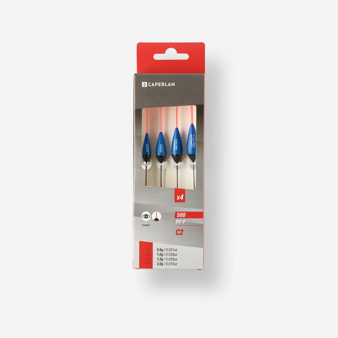SET ME 4 LUNDË C2 PËR PESHKIM NË KANAL PF-F500 0.6g/1g/1.5g/2g