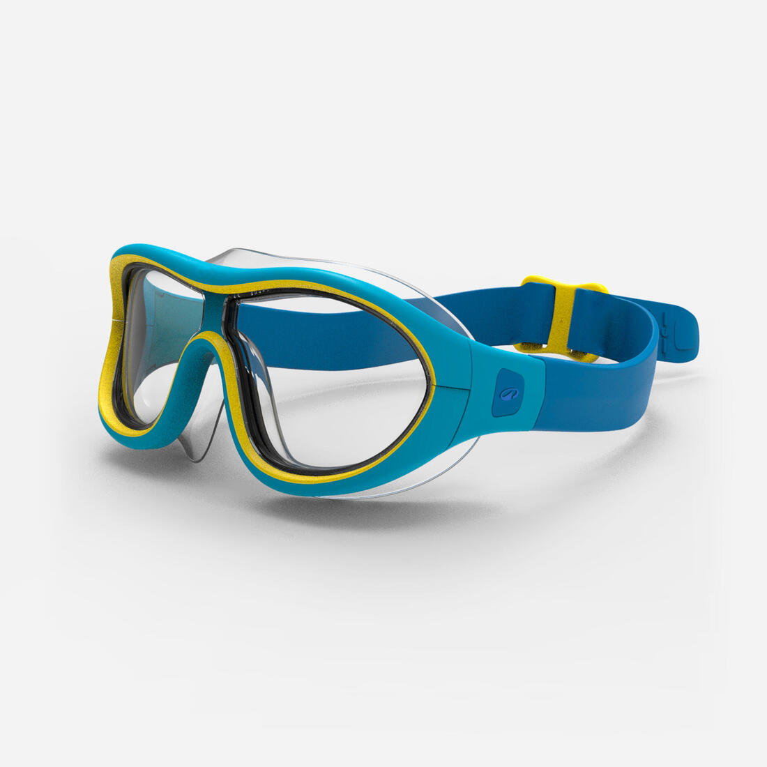 Maskë pishine SWIMDOW - Lente transparente - Madhësia për fëmijë - Blu e verdhë
