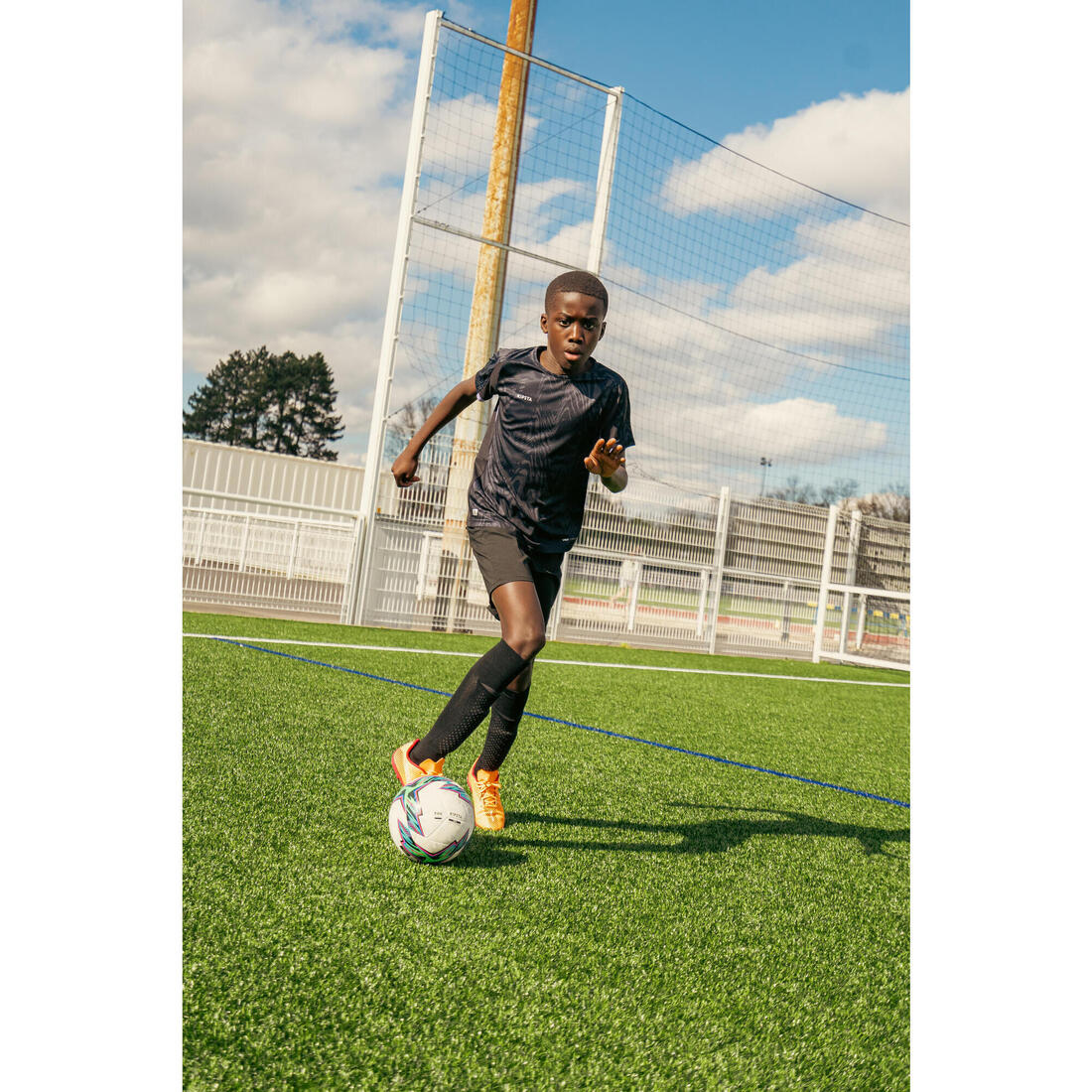Kids' Football Socks Easy Pocket 18