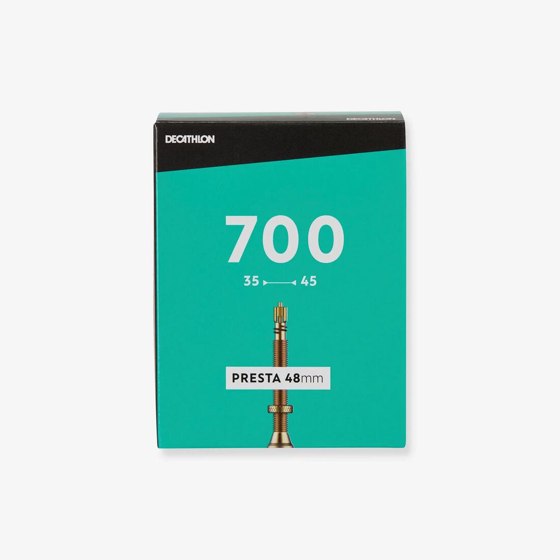 Tub i brendshëm 700x35/45 me valvul Presta 48 mm