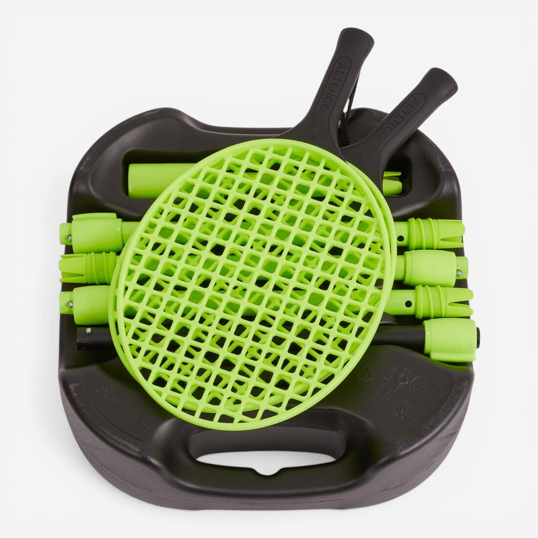 Kids' Speedball Set Turnball (1 Post, 2 Rackets, and 1 Ball) - Black/Yellow 6