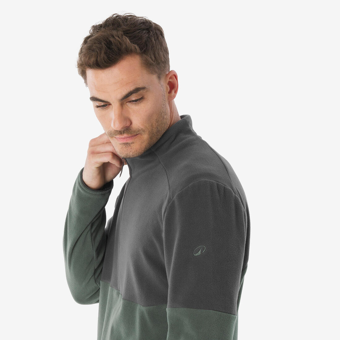 Men’s mountain hiking fleece jacket, MH500 Half Zip 9