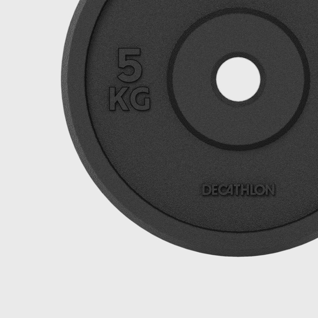 Stërvitje me pesha 5 kg 28 mm Pllakë prej gize 80% e ricikluar 5