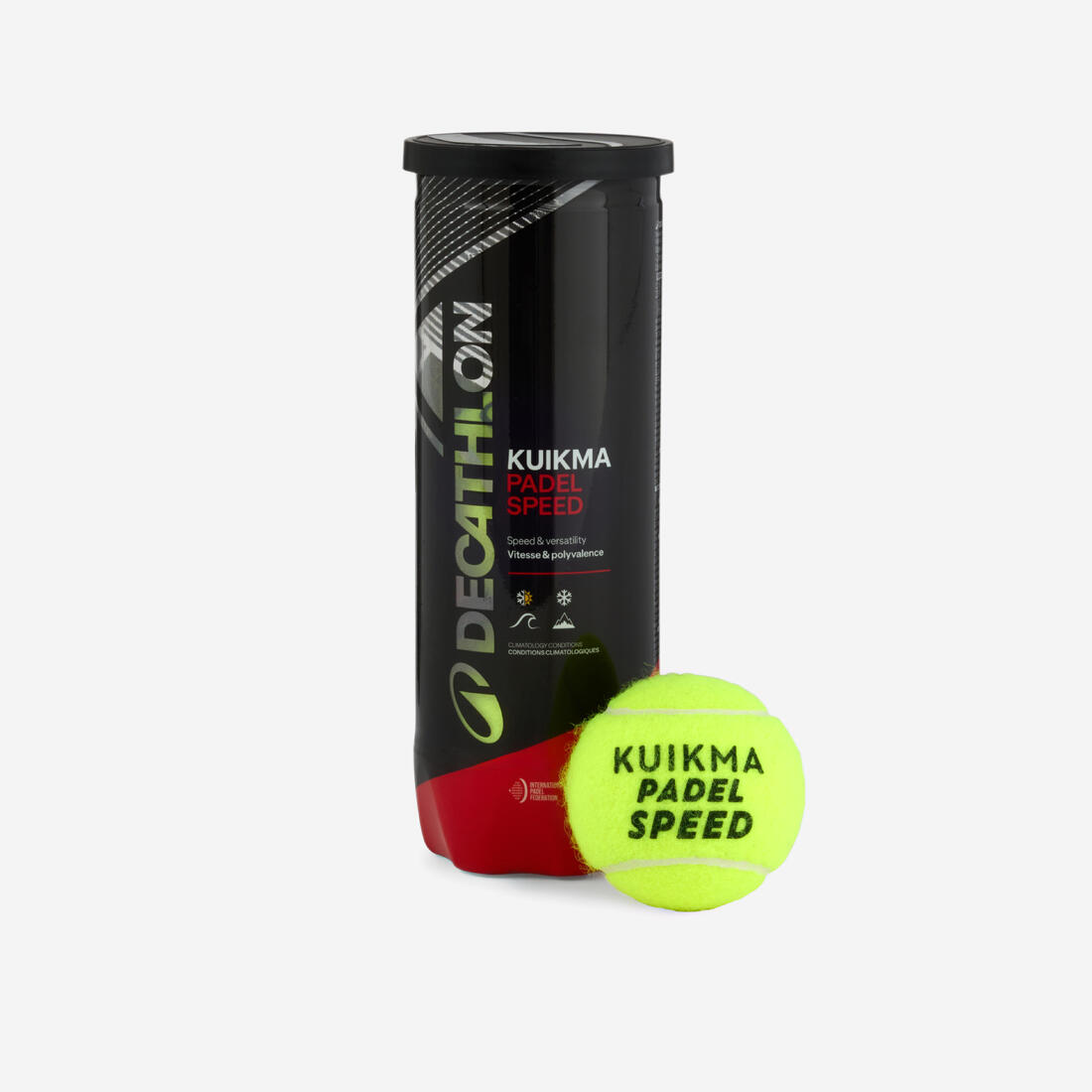 Topa Padel me Presion Kuikma PB Speed - Pako me 3